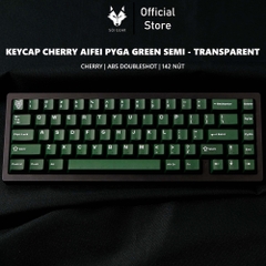 Keycap Cherry Aifei Pyga Green Semi-Transparent ABS Doubleshot