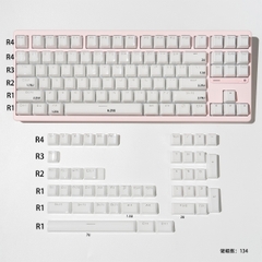 Keycap OEM Mintcaps Crystal Jelly White R2 ABS Doubleshot