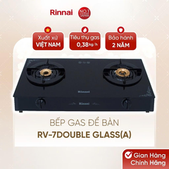Bếp gas đôi dương Rinnai RV-7Double Glass(A)