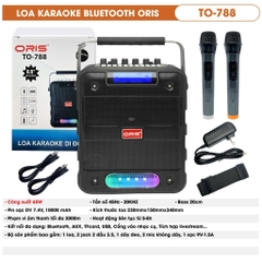 Loa karaoke bluetooth ORIS TO-788 bass 20cm
