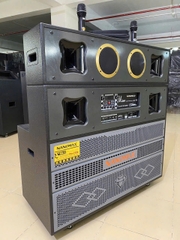 Loa Karaoke Nanomax PRO-215B Bass Đôi 40cm Công Suất 2200w