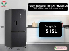 Tủ lạnh Toshiba Inverter 515 lít Multi Door GR-RF675WI-PMV(06)-MG