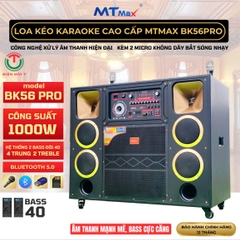 Loa Kéo Karaoke Cao Cấp MTMAX BK56PRO - 2 Bass Đôi 40
