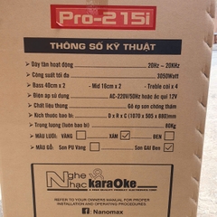 Loa Bình 4 tấc đôi Nanomax Pro-215i Công suất lớn 2200w