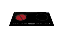 Bếp Đôi Điện Từ Hồng Ngoại SUNHOUSE SHB9106-ES