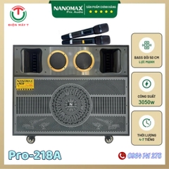 Loa Kéo Nanomax Pro-218A công suất 3050W Bass Đôi 50cm