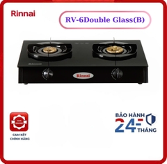 Bếp gas đôi dương Rinnai RV-6Double Glass(B)