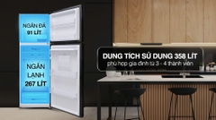 Tủ lạnh Aqua Inverter 358 lít AQR-T410FA(WGB)