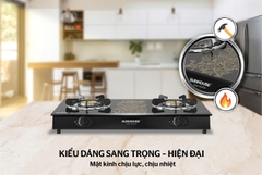 BẾP GAS DƯƠNG KÍNH SUNHOUSE SHB2106