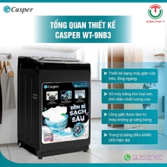 Máy giặt Casper cửa trên 9.0kg WT-9NB3