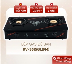Bếp gas dương đôi Rinnai RV-3615GL(FM) - Hàng chính hãng