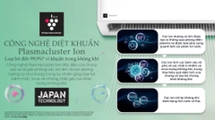 Máy lạnh Sharp Inverter 2.5 HP AH-XP24CMW [2025]