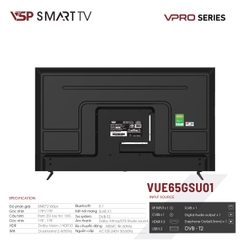 VSP Smart Tivi VPro 65inch VUE65GSU01 4K UHD