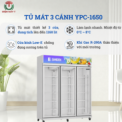Tủ mát 3 cánh Sanden 1160 Lít YPC-1650