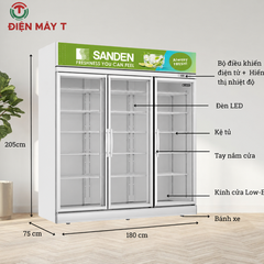 Tủ mát 3 cánh Sanden 1650 Lít SPM-1800C