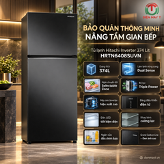 Tủ lạnh Hitachi Inverter 374 Lít HRTN6408SUVN
