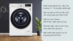 Máy giặt sấy LG Inverter 8.5 Kg FV1408G4W