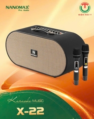 Loa Karaoke Xách Tay Nanomax X-22 Bass Đôi 20cm 380w