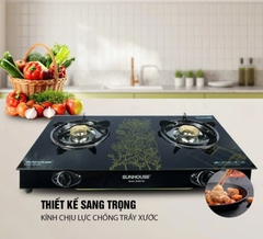 BẾP GAS DƯƠNG KÍNH SUNHOUSE SHB2106