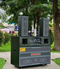 Loa Kéo Bình & Điện Nanomax Pro-215A Bass Đôi 40cm 2250w