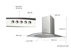 Máy hút mùi Candy CGM94X