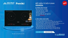 Bếp điện từ đôi Funiki HDD8526 - Hàng chính hãng