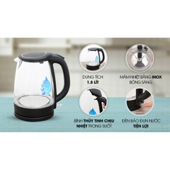 Bình đun siêu tốc Midea 1.8 lít MK18GC