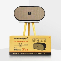 Loa Karaoke Xách Tay Nanomax X-22 Bass Đôi 20cm 380w