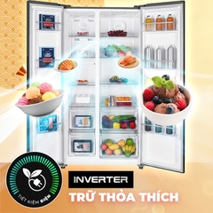 Tủ lạnh Sharp Inverter 442 lít SJ-SBX440V-SL