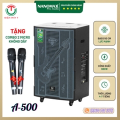 Loa Kéo Nanomax A-500 Bass 50cm 980w Karaoke Bluetooth