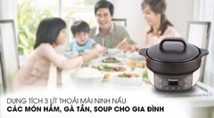 Nồi hầm dưỡng sinh 3 lít Kangaroo KG3SC1