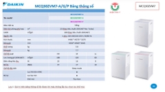 Máy lọc không khí Daikin MCQ30ZVM7 _ 25W