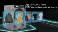 Máy sấy thông hơi Aqua 8 kg AQH-V800H SS