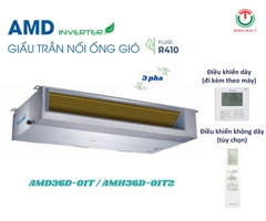 Máy lạnh giấu trần nối ống gió Airwell Inverter AMD36D-01T/AMH36D-01T2 ( 3pha )