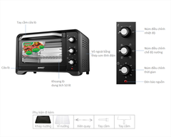 Lò nướng Sanaky VH259S2D 25 lít