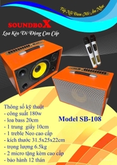 Loa Xách Tay Karaoke Soundbox SB108 _ Hàng Chính Hãng
