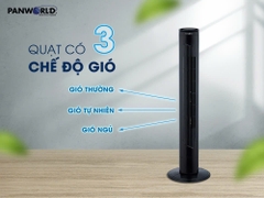 Quạt Tháp Panworld Eco Chill PW-2224 (W-B)