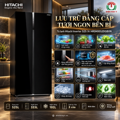 Tủ lạnh Hitachi Inverter 525 lít HRSN9552DGBVN