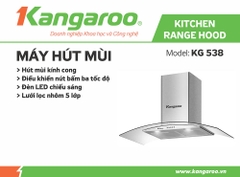 Máy hút mùi kính cong Kangaroo KG538