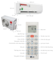 Máy lạnh LG Inverter 2.5 HP (2.5 Ngựa) V24ENF1
