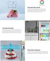 Tủ lạnh Aqua AQR-T220NE(HB) Inverter 189 lít