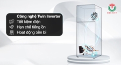 Tủ lạnh Aqua Inverter 298 lít AQR-T380FA(WGB)