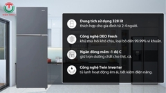 Tủ Lạnh Aqua Inverter 328 Lít AQR-T380FA(SL)