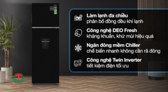 Tủ lạnh Aqua Inverter 298 lít AQR-T380FA(WGB)