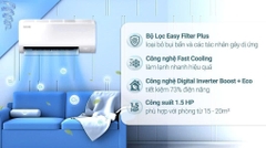 Máy Lạnh Samsung Inverter 1.5 Hp AR13DYHZAWKNSV