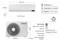 Máy lạnh Samsung Inverter 2.5 HP AR24CYFCAWKNSV