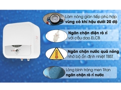Máy nước nóng gián tiếp Ariston 30 lít 2500W AN2 30 RS 2.5 FE