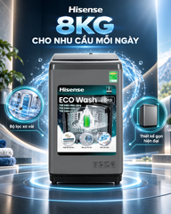 Máy giặt Hisense 8 kg WTZQ8012UT