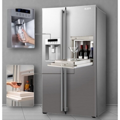 Tủ lạnh Side By Side 2 cánh Kaff 573L KF-BCD606MBR