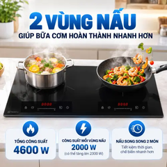 Bếp từ đôi âm Electrolux ​EHI7276BF 4600W